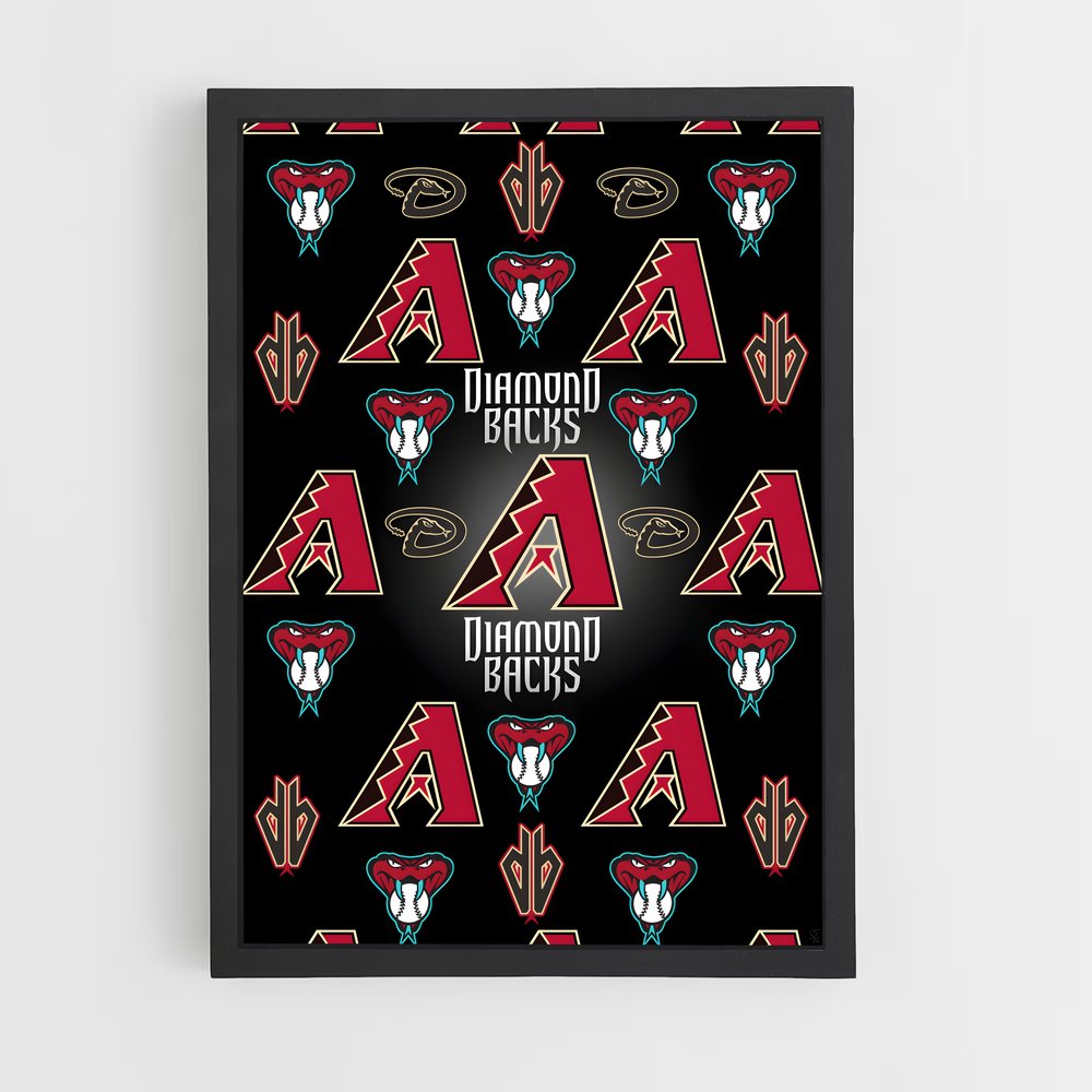 Poster Diamondbacks en Action – affiche Baseball (vue 2)